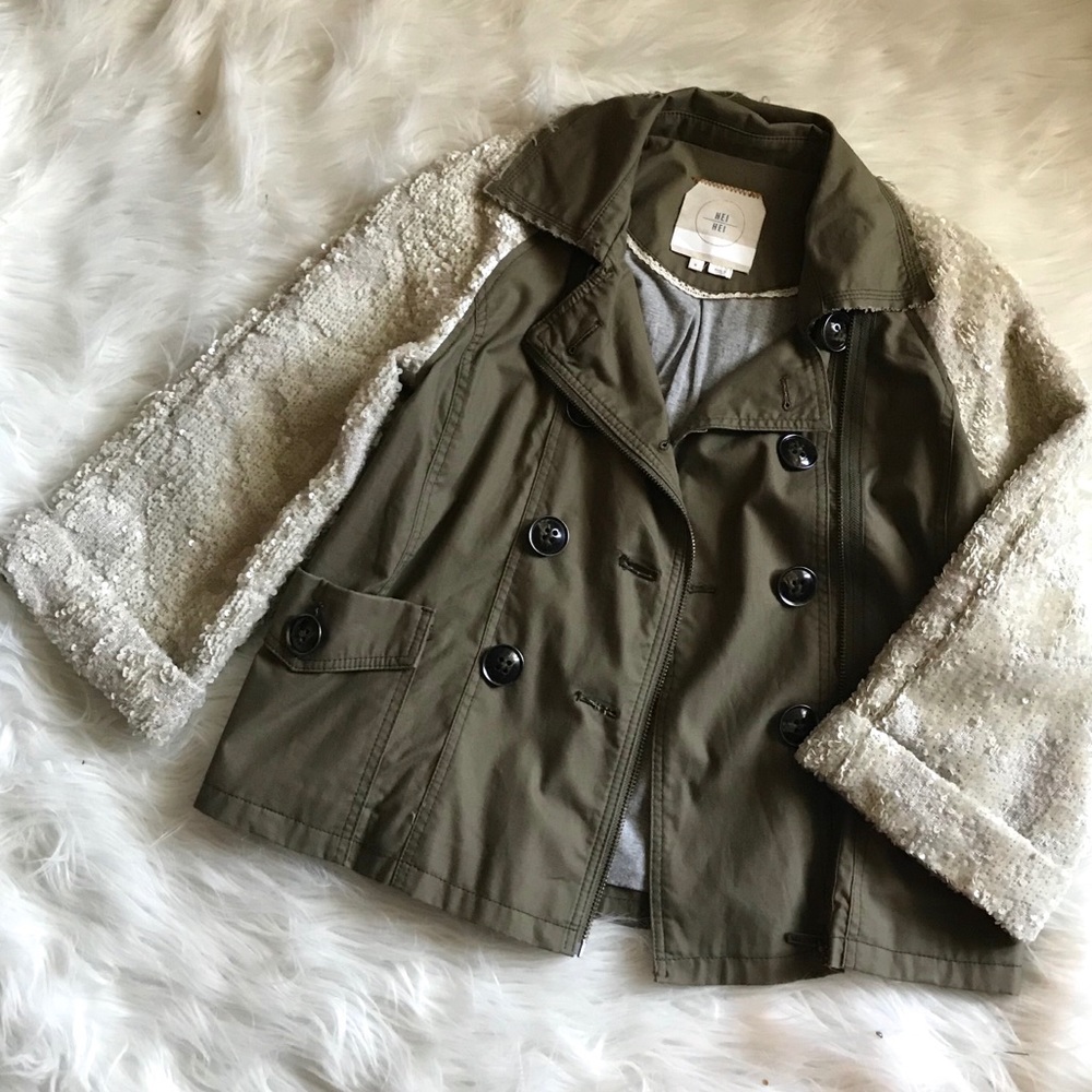 Hei hei shimmer sleeve anorak